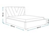 Polsterbett mit Bettkasten und Lattenrost 120x200 Tivoli Dunkelblau