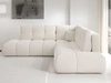 Ecksofa mit Schlaffunktion und Bettkasten Rechts Kair Beige