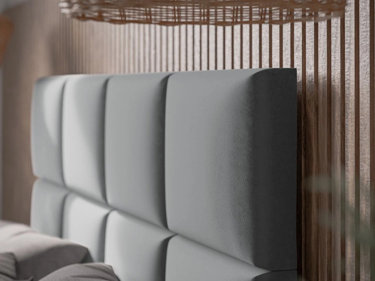 Polsterbett mit Lattenrost 180x200 Luxe Beige