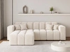 Ecksofa L-Form Links Moderne Ecksofa Loopo Creme