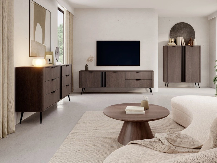 Hochkommode mit sechs Schubladen Magico Eiche Dunin