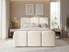 Boxspringbett mit Bettkasten 160x200 Campi Creme