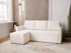 Ecksofa L-Form mit Schlaffunktion und Bettkasten Vasto Beige