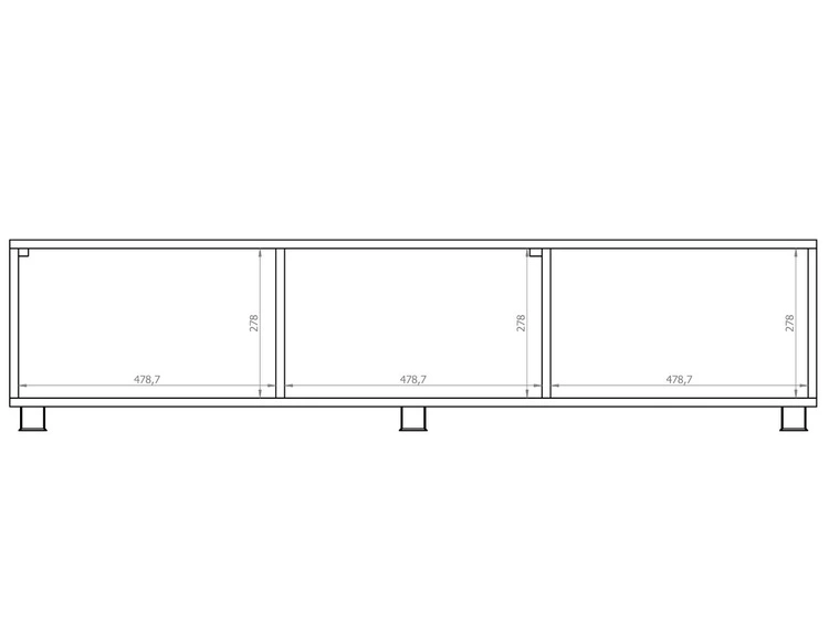 Set mit zwei TV-Lowboard mit Türen 150 cm Kioto Artisan Eiche