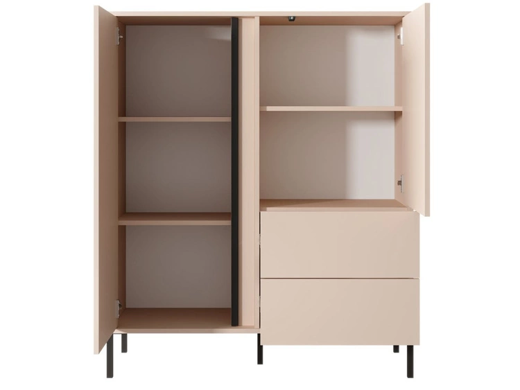 Kommode mit Türen und Schubladen Dego Beige