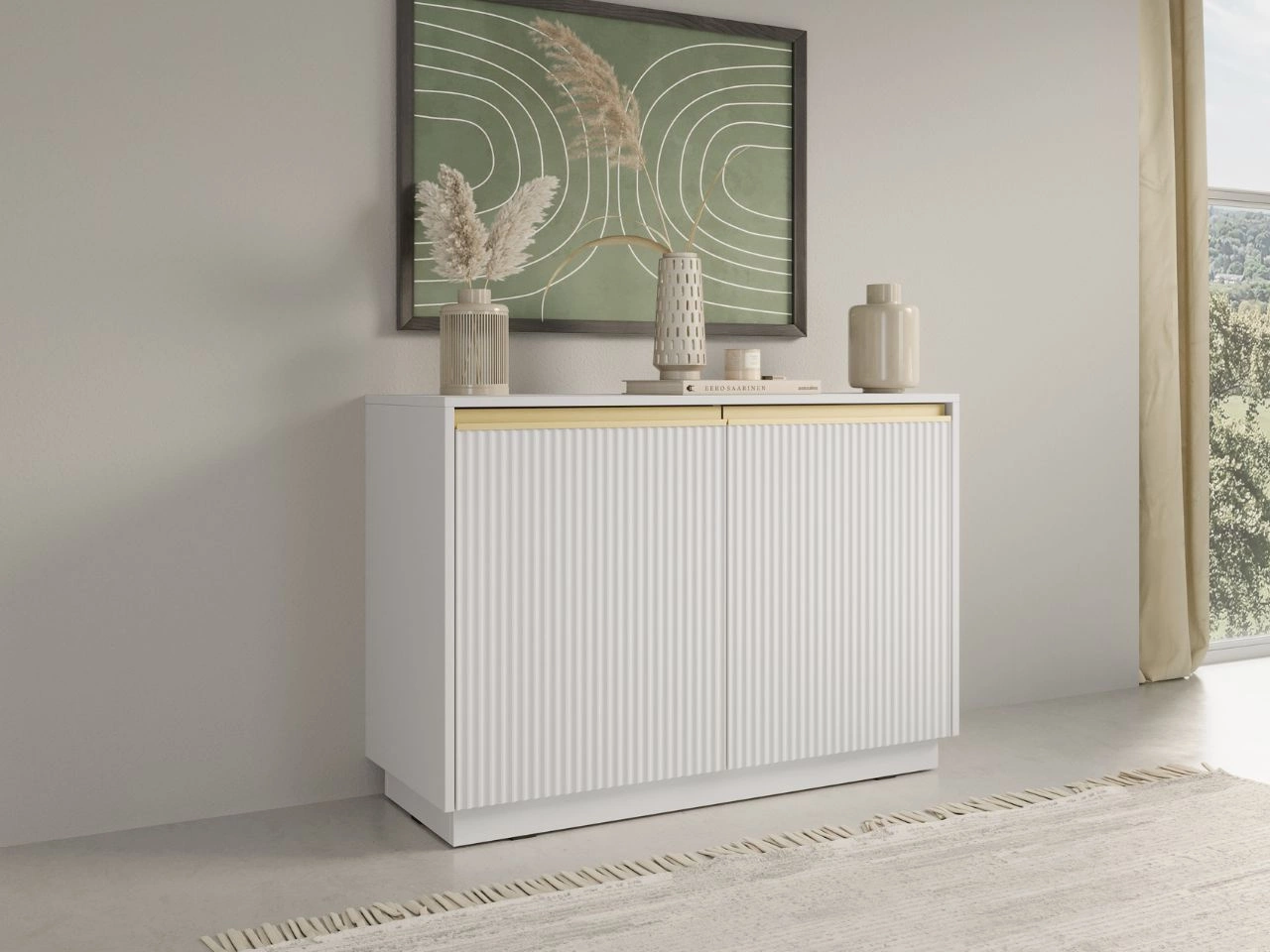 Türkommode 104 cm Roland Weiß