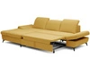 Ecksofa L-Form Links mit Schlaffunktion und Bettkasten Hannover Gelb
