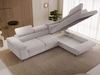 Ecksofa L-Form mit Schlaffunktion und Bettkasten Argon Rechts Grau