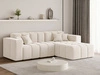 Ecksofa L-Form Rechts Moderne Ecksofa Loopo Creme