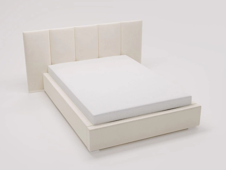 Polsterbett mit Bettkasten und Lattenrost 160x200 Lizbona  Braun