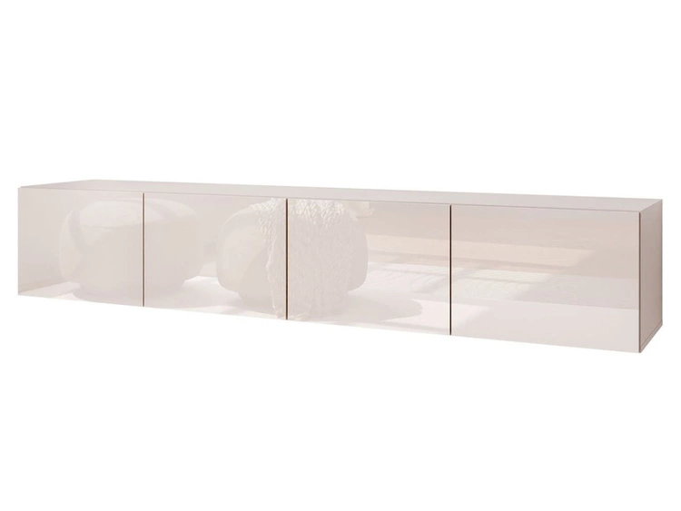 Hängeschrank mit Türen und LED-Beleuchtung 200 cm Nodoo Kaschmir