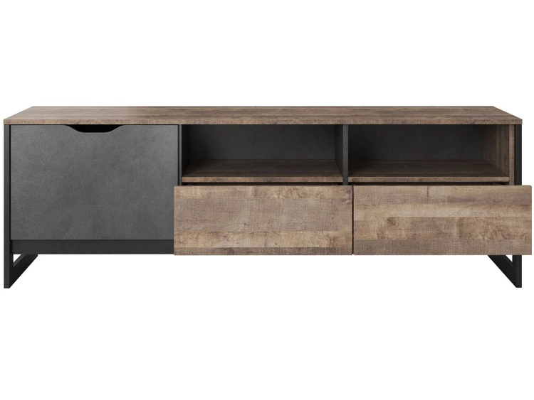 TV-Lowboard mit Schubladen und Türen Denis Dunkelbraun