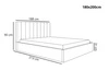 Polsterbett mit Bettkasten und Lattenrost 180x200 Sesto Beige