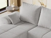 Ecksofa L-Form mit Schlaffunktion und Bettkasten Monti Links Grau