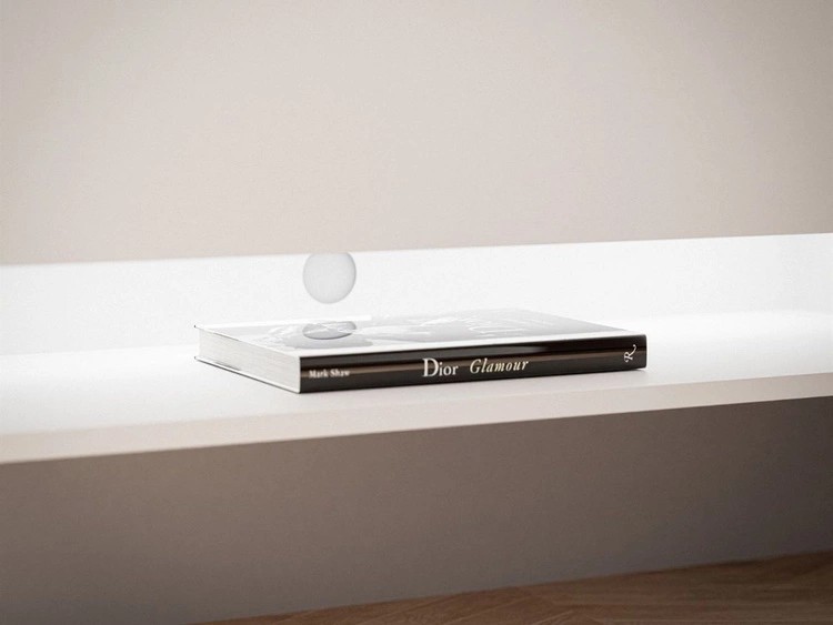 TV-Schrank für das Wohnzimmer 180 cm mit goldenen Metallbeinen und LED-Beleuchtung Aurelie Weiß Hochglanz