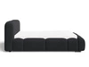 Polsterbett mit Bettkasten und Lattenrost 160x200 Aubi Schwarz
