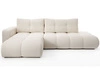 Ecksofa L-Form Links mit Schlaffunktion und Bettkasten Sile L Dunkelbeige