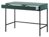 Schminktisch mit Schubladen Amber Grün, Schwarz Frame