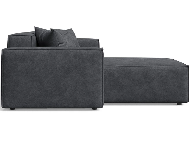 Ecksofa L-Form Links Arizona Dunkelgrau