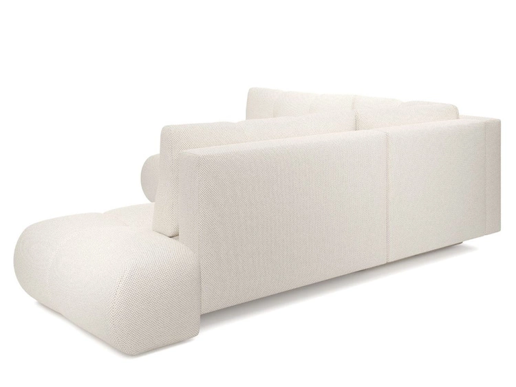 Ecksofa mit Schlaffunktion und Bettkasten Rechts Kair Beige