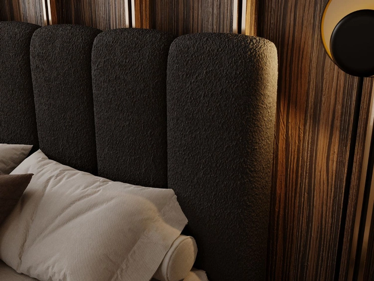 Polsterbett mit Bettkasten und Lattenrost 120x200 Imperial Schwarz