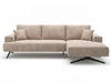 Ecksofa L-Form auf Metallbeinen Leto Rechts Beige