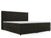 Boxspringbett mit Bettkasten 200x200 Bergamo Dunkelgrau