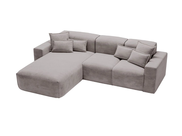 Ecksofa L-Form Links Moderne Ecksofa Leni Grau