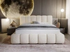 Polsterbett mit Bettkasten und Lattenrost 120x200 Cloud Beige
