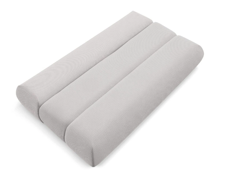 Schlafsofa mit verstellbarer Rückenlehne, Schlaffunktion und Bettkasten Figo Grau