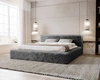 Polsterbett mit Bettkasten und Lattenrost 180x200 Enjoy Grau