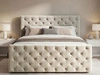 Boxspringbett mit Bettkasten 160x200 Montego Creme