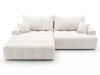 Ecksofa L-Form mit Schlaffunktion und Bettkasten Tulio Links Creme