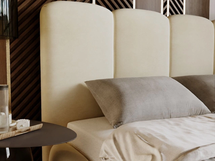 Polsterbett mit Bettkasten und Lattenrost 120x200 Galli Beige