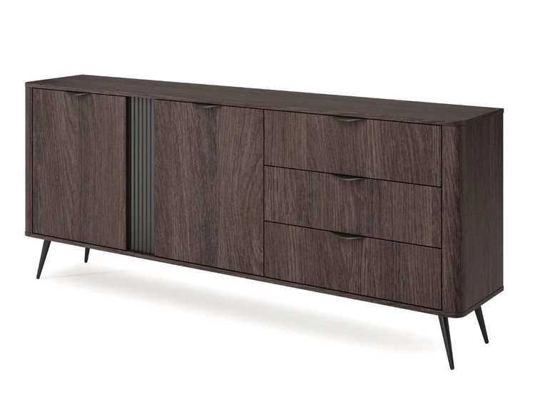 Hochkommode mit Türen und Schubladen Magico Eiche Dunin