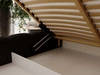 Polsterbett mit Bettkasten und Lattenrost 200x200 Imperial Schwarz