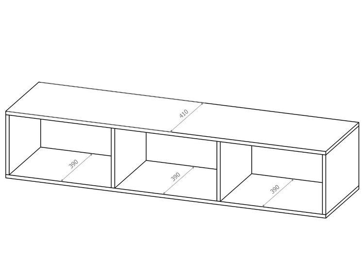 TV-Lowboard mit Türen 150 cm Kioto Artisan Eiche