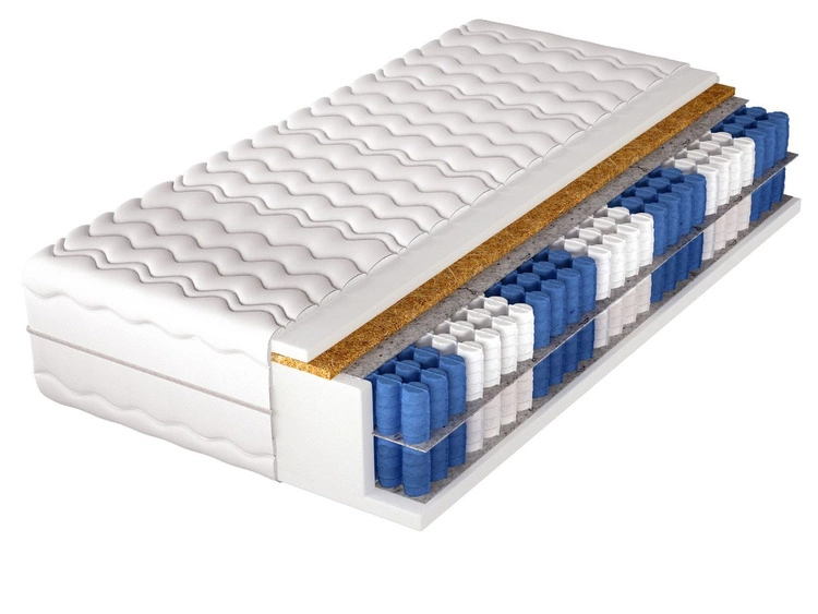 Taschenfederkernmatratze mit Kokosmatte und Polyurethanschaum Cevani 120x200