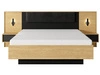 Holzbett mit Bettkasten 160x200 Bolzano Baltische Eiche Schwarz