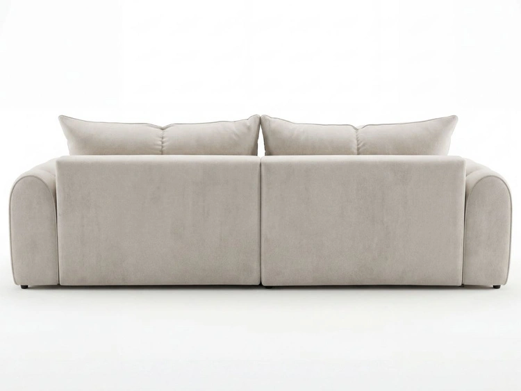 Ecksofa L-Form Rechts mit Schlaffunktion und Bettkasten Bonno Beige