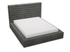 Polsterbett mit Bettkasten und Lattenrost 120x200 Barbados Dunkelgrau