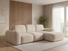 Ecksofa L-Form mit Schlaffunktion und Bettkasten Avelin Rechts Beige
