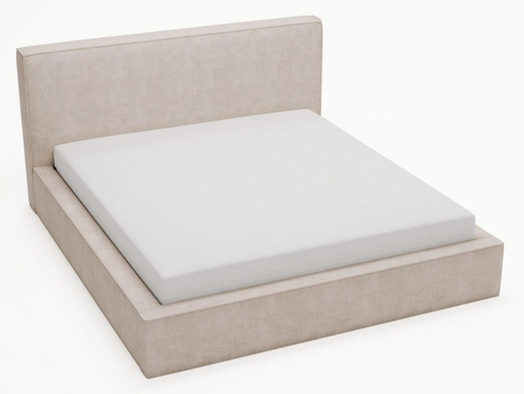 Polsterbett mit Bettkasten und Lattenrost 180x200 Monaco Beige