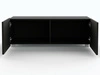 TV-Lowboard mit Türen 100 cm Kioto Schwarz matt