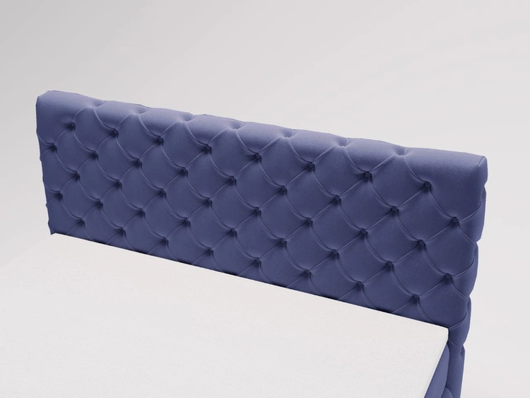 Boxspringbett mit Bettkasten 120x200 Canolo Dunkelblau