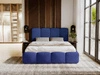 Polsterbett mit Bettkasten und Lattenrost 180x200 Galli Blau
