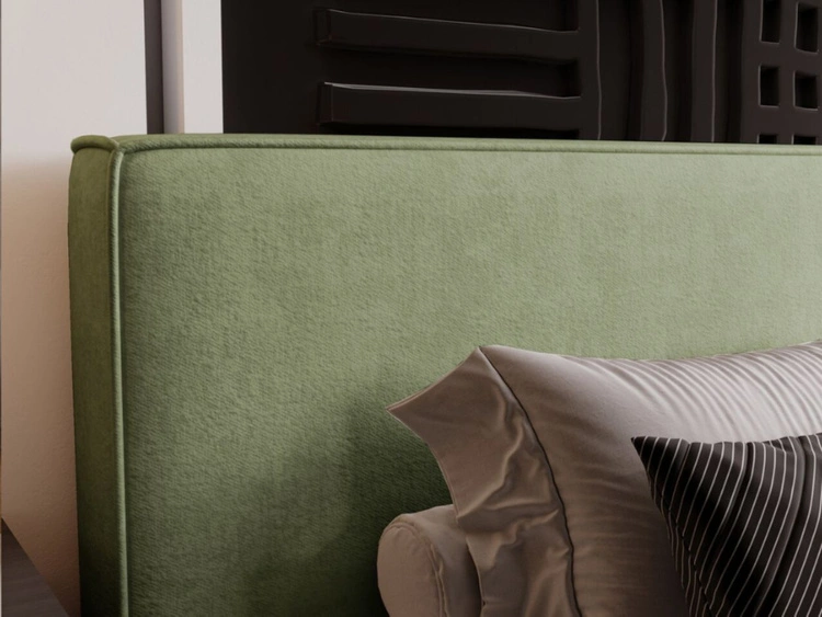 Polsterbett mit Bettkasten und Lattenrost 180x200 Monaco Grün