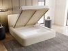 Polsterbett mit Bettkasten und Lattenrost 120x200 Amaro Beige