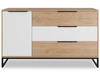 Kommode mit Türe und Schubladen Vigo Hickory Weiß matt