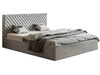 Polsterbett mit Bettkasten und Lattenrost 120x200 Esma Grau